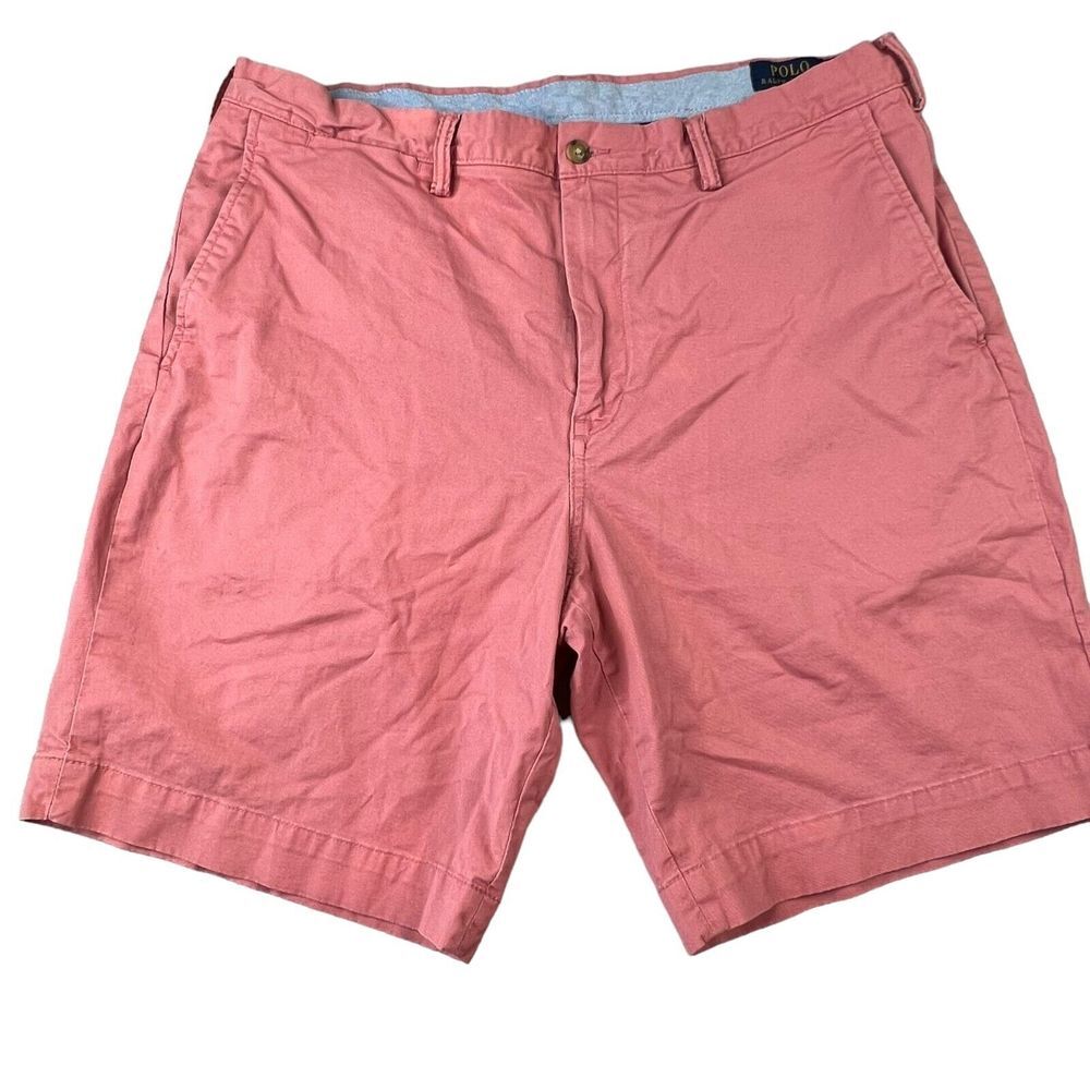 POLO Ralph Lauren Mens Stretch Classic‎ Fit Shorts Size 38 Pink 9" Inseam Chino